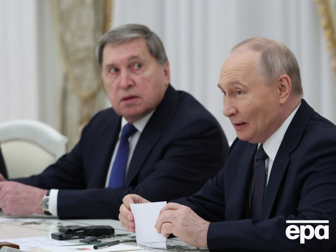 Ушаков участвовал во встрече Путина с Виткоффом и Кушнером