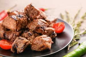 Все продукты к мясу добавляйте по вкусу