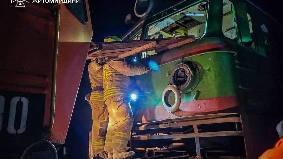 В Житомирской области поезд сошел с путей в результате детонации