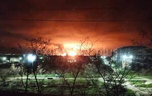 После атаки фиксировались сильные пожары