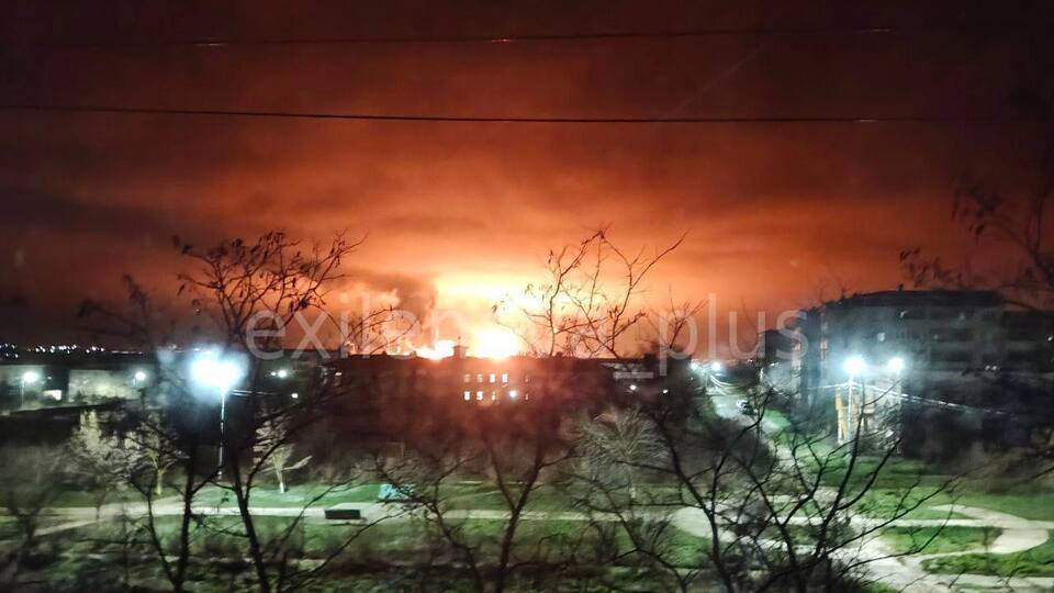 После атаки фиксировались сильные пожары