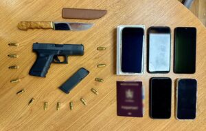 В доме, в котором находился Эдик, обнаружили нож, пистолет, патроны и, вероятно, поддельные документы