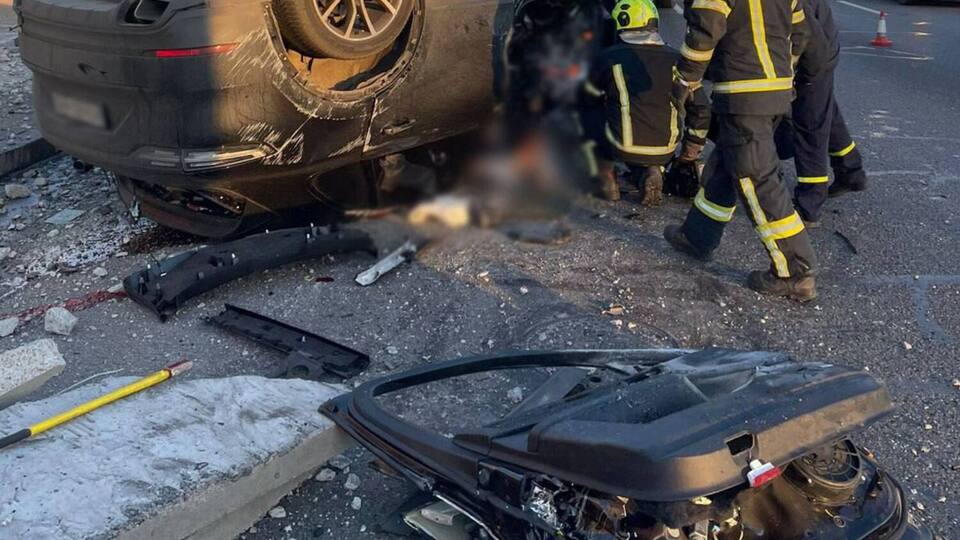От полученных телесных повреждений водитель погиб на месте