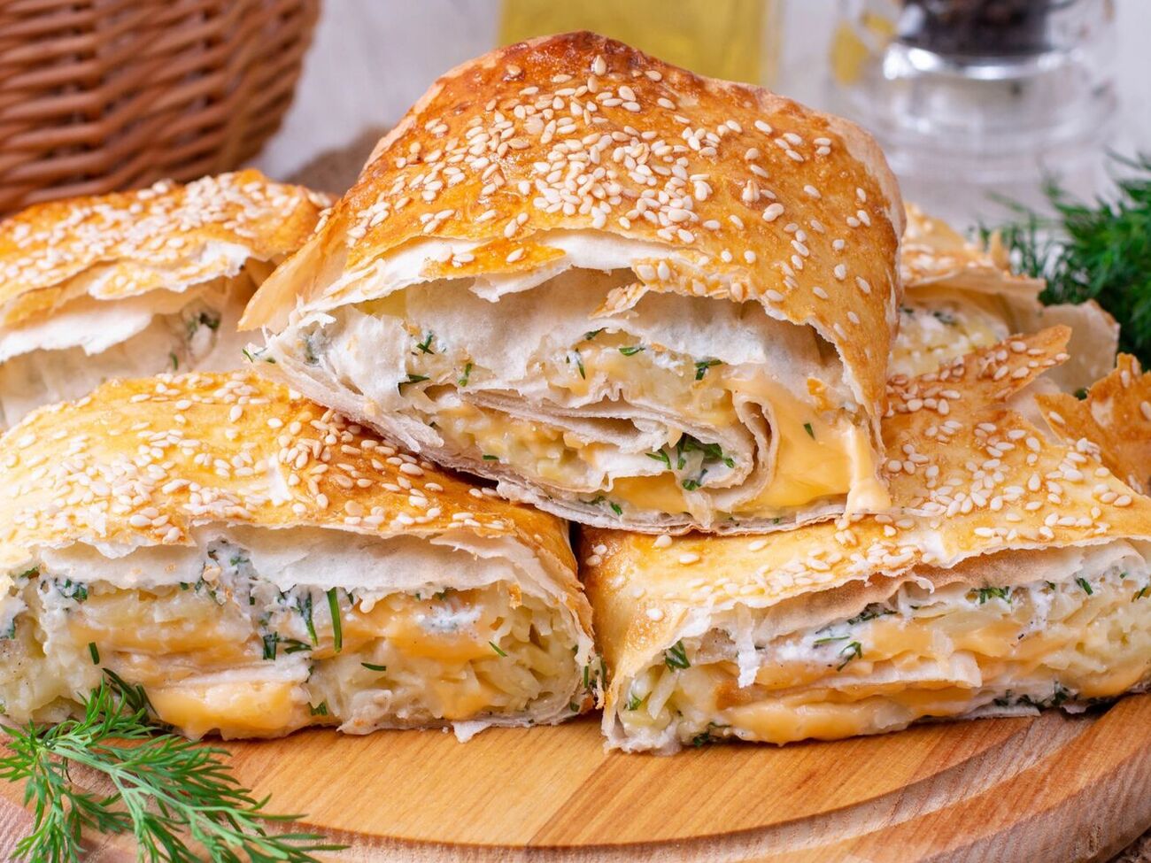 Для начинки понадобится 200 г сыра