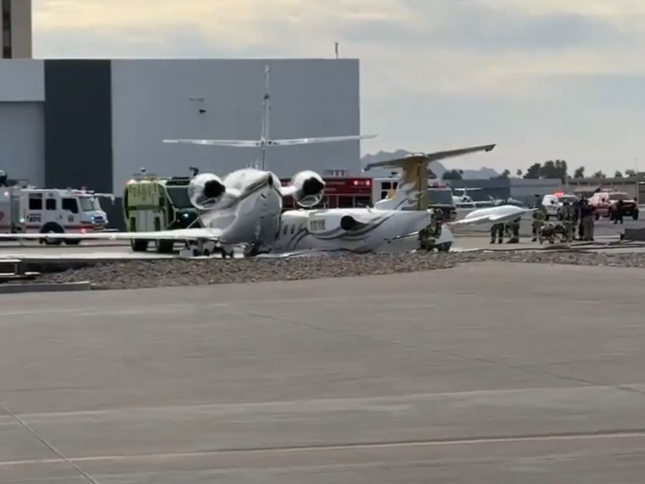 Столкновение произошло после приземления одного из самолетов