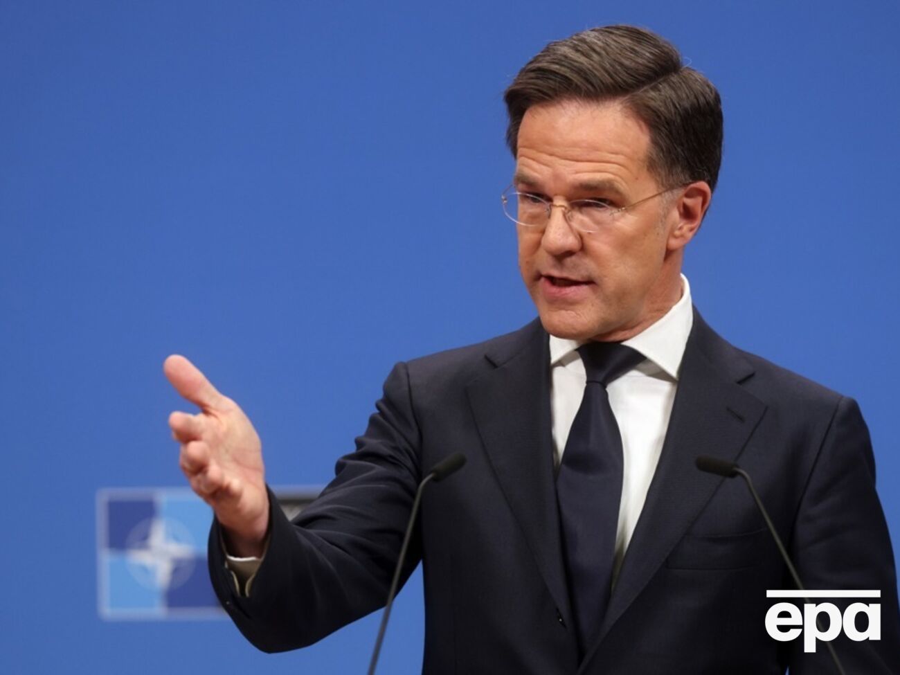 Рютте сказав, що "не можна допустити, щоб Путін знову захопив бодай кілометр території України в майбутньому"