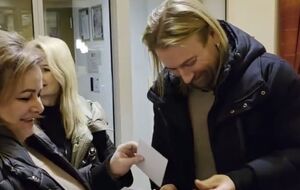 На встречу с Винником пришло небольшое количество "волчиц"