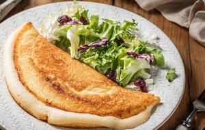 Омлет по этому рецепту обжаривают с одной стороны