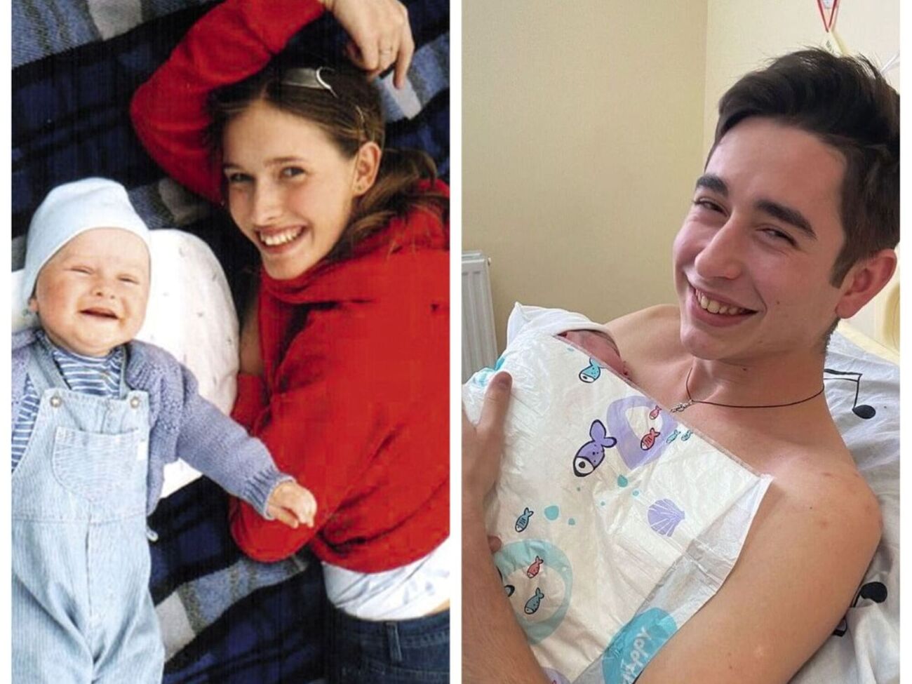 Осадчая и Сасанчин впервые стали родителями в 19 лет