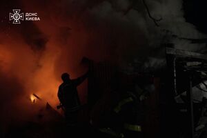 В столице возникли пожары в Голосеевском и Дарницком районах, в Печерском зафиксировали повреждения