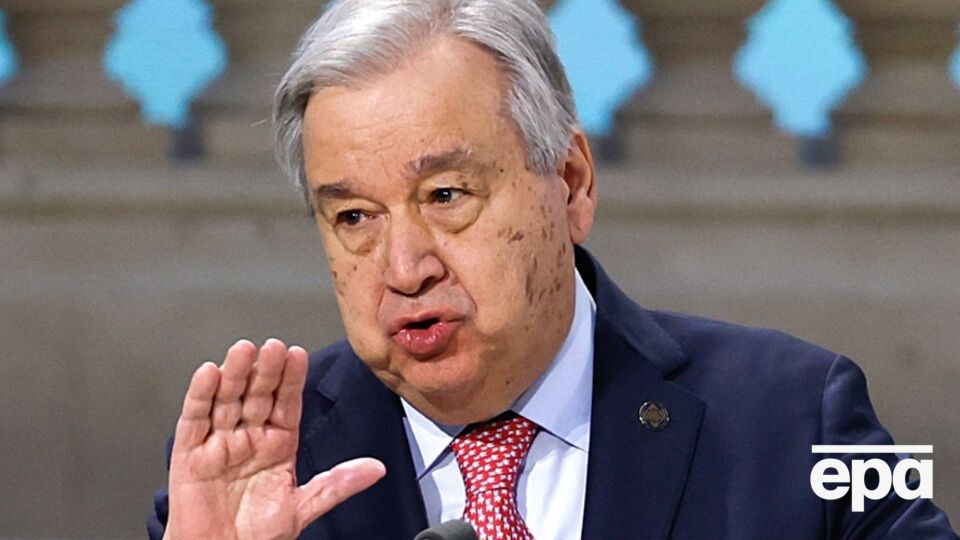 Війна РФ проти України становить серйозну загрозу миру й безпеці Європи, зазначив Гутерріш