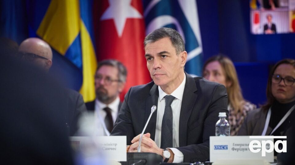 Санчес заявив про посилення підтримки України з боку Іспанії