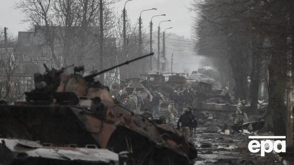 Оккупанты пытались захватить Киев, их технику уничтожали в городах на подступе к столице Украины