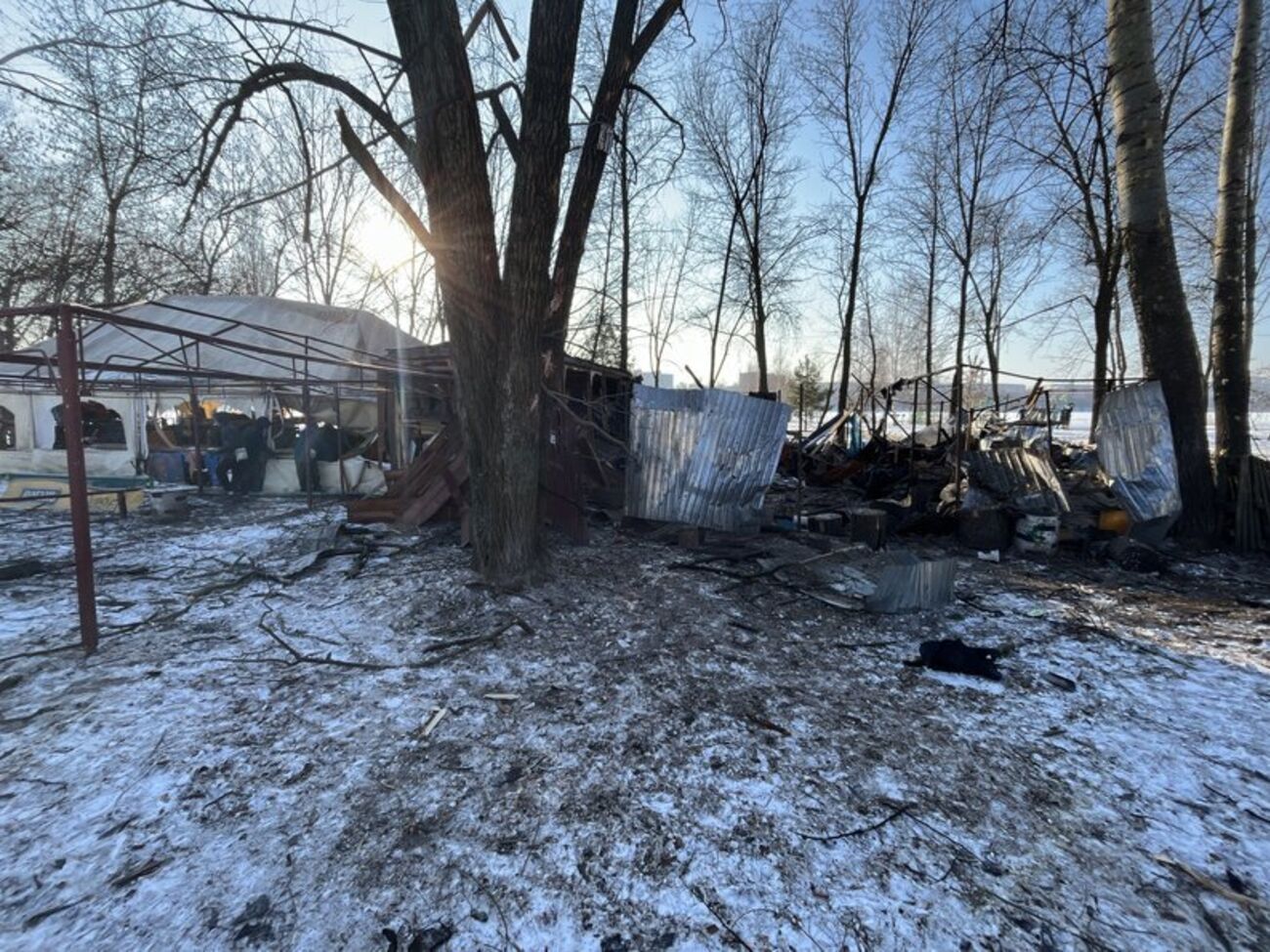 Зафіксовано влучання БПЛА й падіння уламків