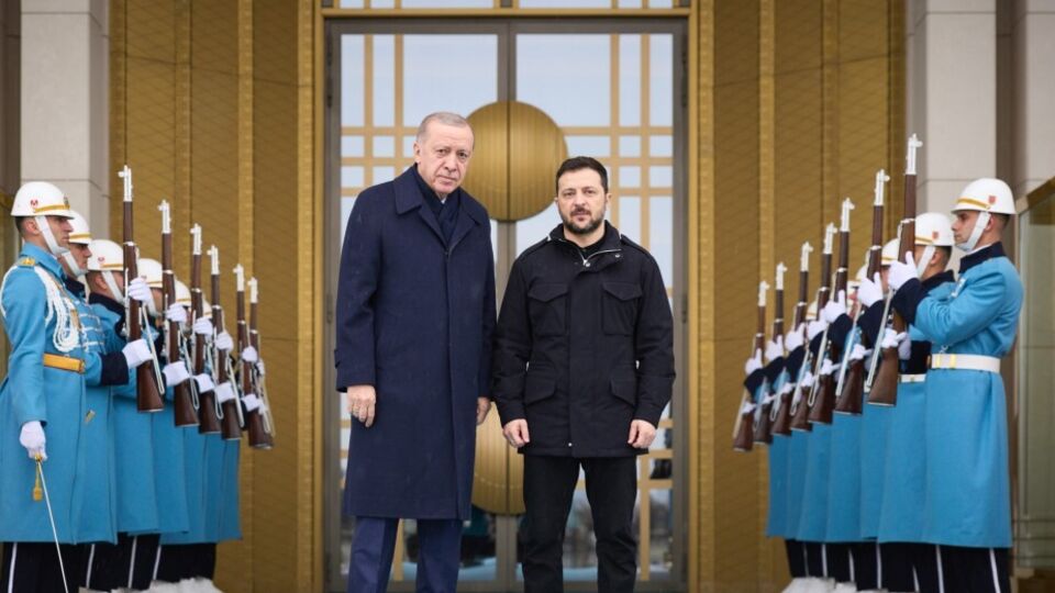 Ердоган у лютому обговорював питання скерування турецьких миротворців в Україну із Зеленським, зазначили ЗМІ