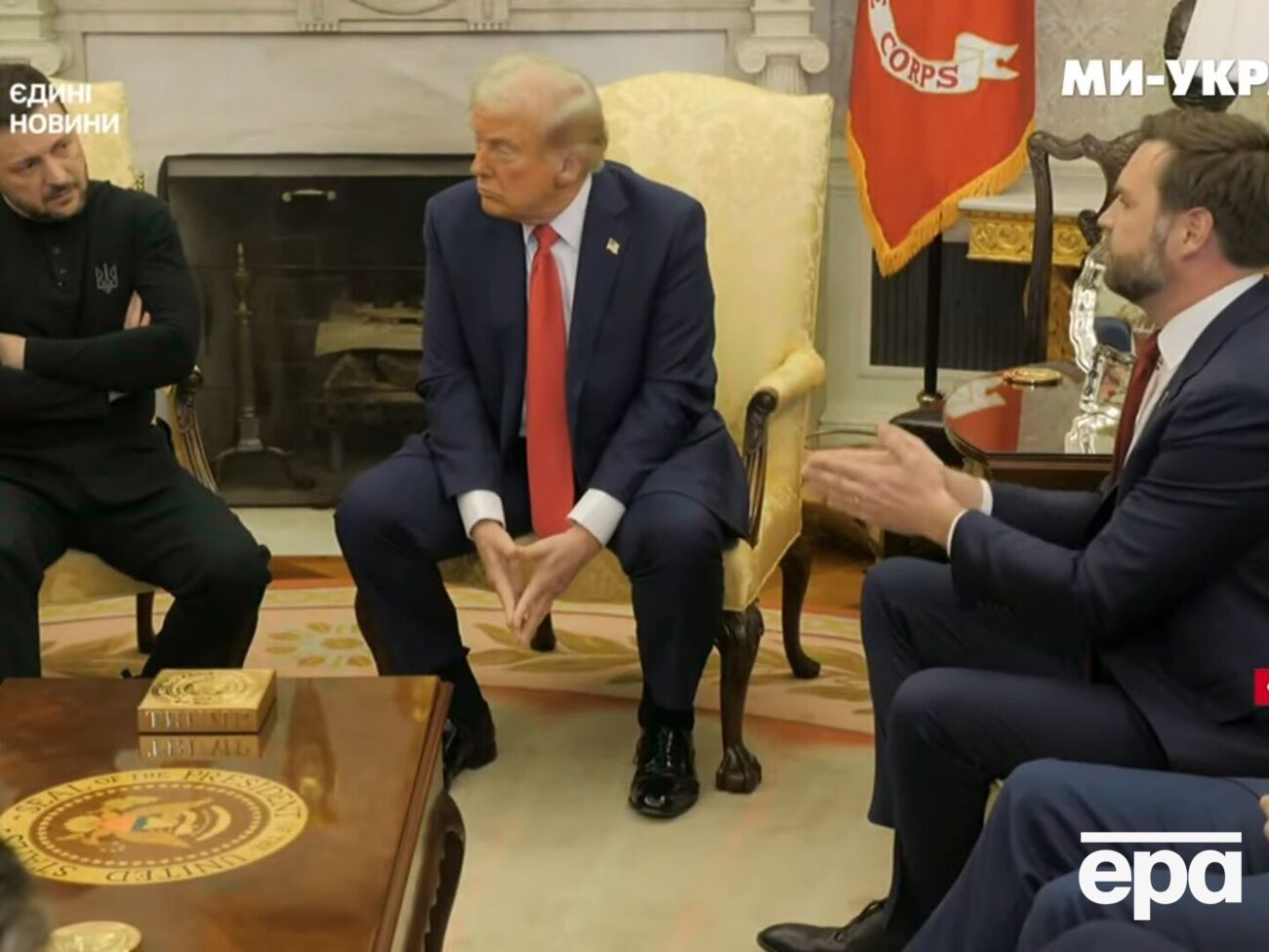 Зеленский, Трамп и Вэнс поспорили перед объективами камер