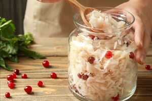 Ферментированная капуста содержит много пробиотиков