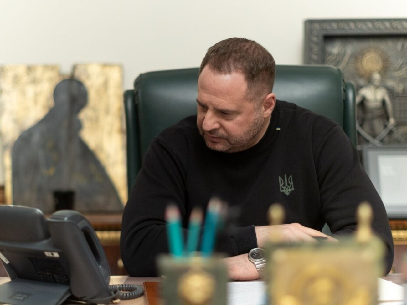 Єрмак (на фото) і Грем наголосили на готовності України і США обговорювати взаємовигідну співпрацю, повідомили в ОП
