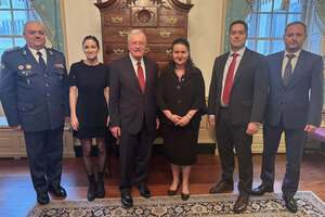 Маркарова зазначила, що це перша її зустріч із генералом Келлогом у його офіційному статусі спецпредставника з питань України та Росії