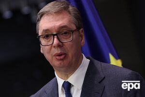 По словам Вучича, лопнула шина автомобиля
