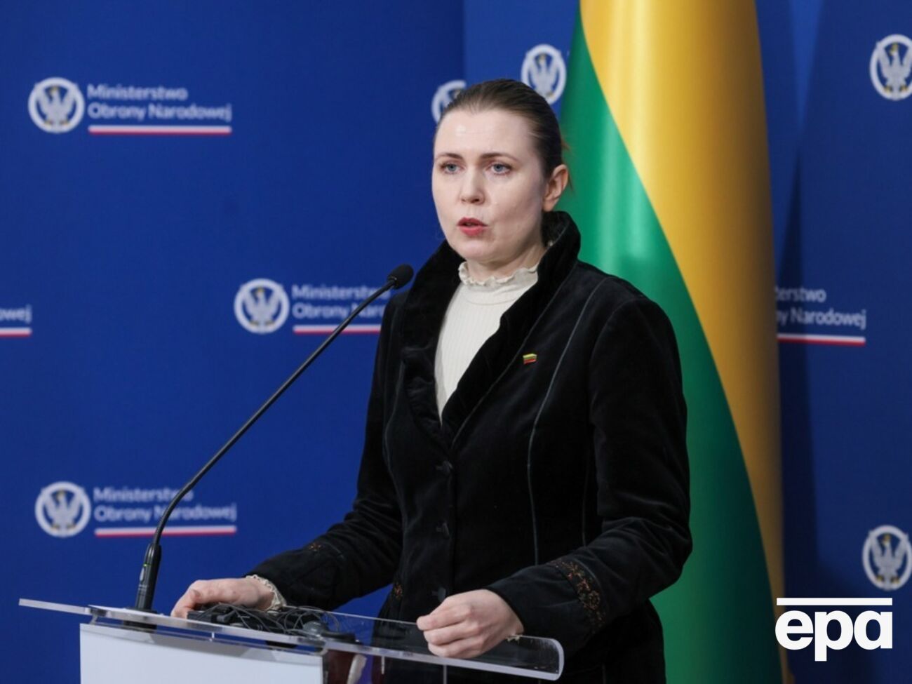 Шакалієне заявила, що Литва має готуватися до ймовірного воєнного вторгнення