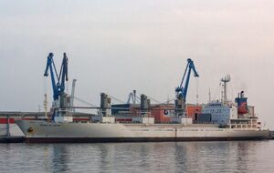 На российском судне произошел пожар