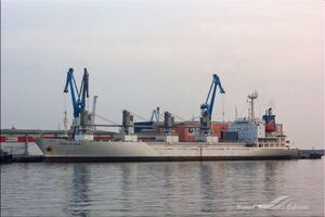 На российском судне произошел пожар