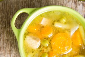 Сметана придает нежный вкус галушкам