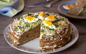 По этому рецепту печеночный торт получается очень нежным