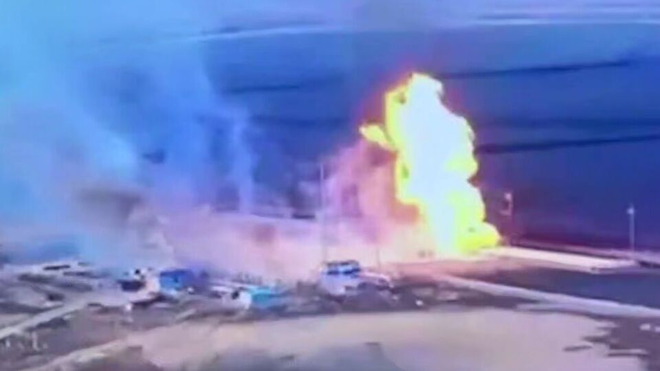 Оккупанты показали видео охваченной огнем станции "Суджа"