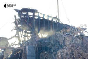 Пожар в ресторане на берегу Днепра потушен