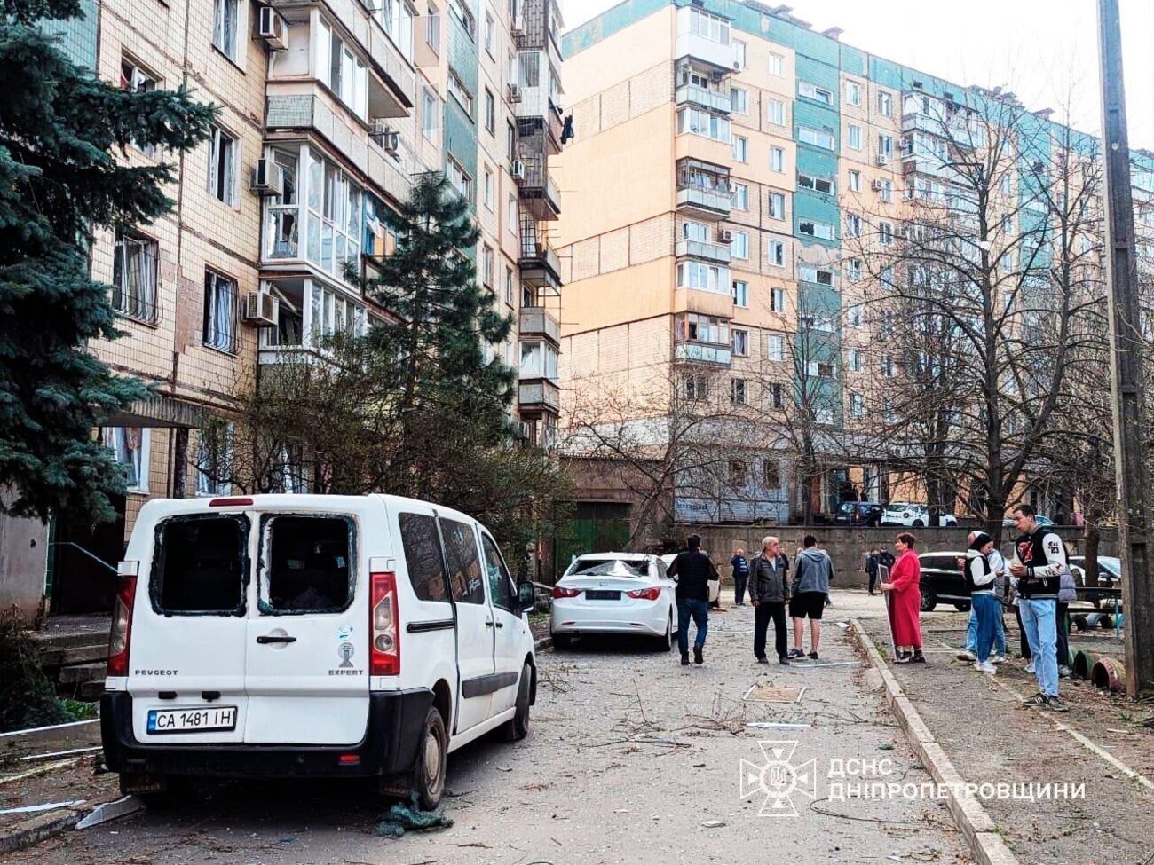 У будинках унаслідок удару вибило вікна