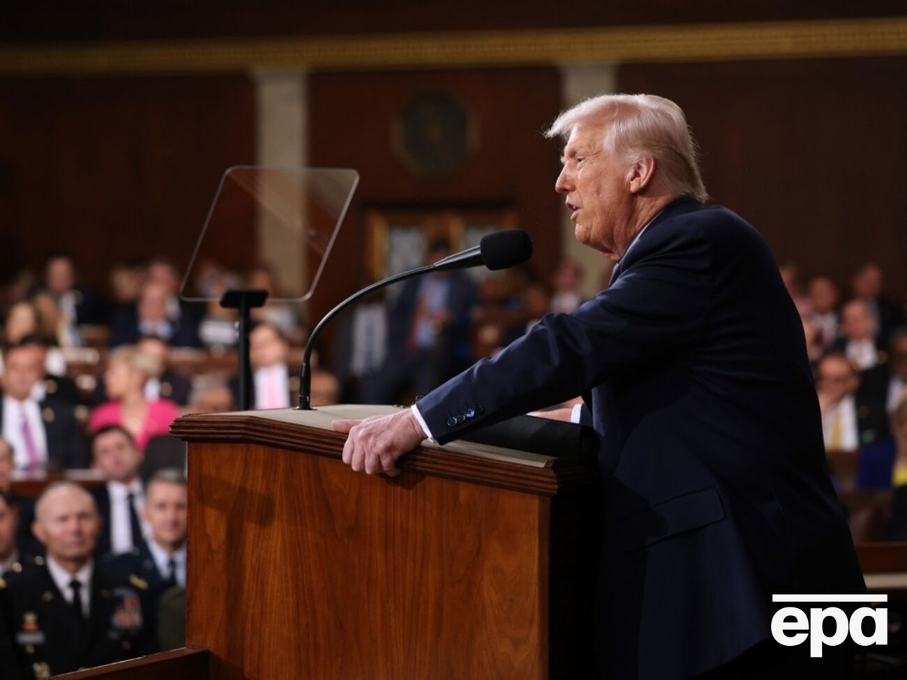 Трамп згадав Путіна, виступаючи в Конгресі