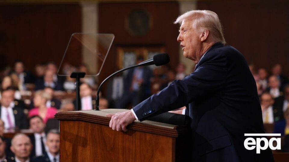 Трамп упомянул Путина, выступая в Конгрессе