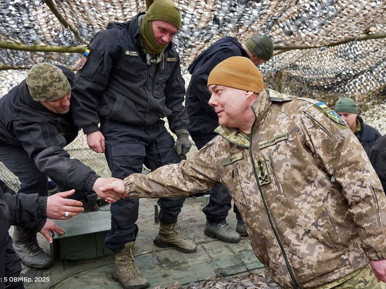 Наев пообщался с военными