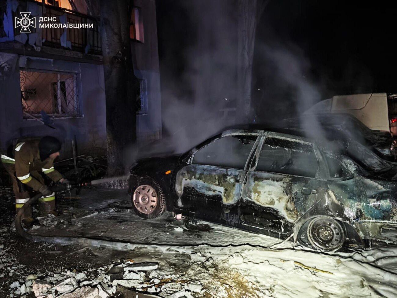 Через атаку виникло дві пожежі