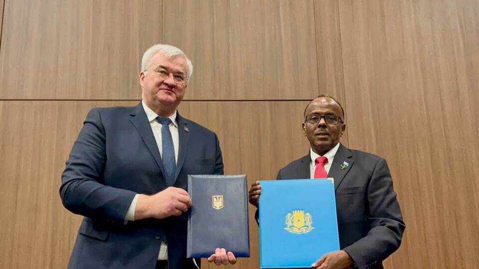 Сибіга (на фото ліворуч): Ми цінуємо підтримку Сомалі суверенітету й територіальної цілісності України