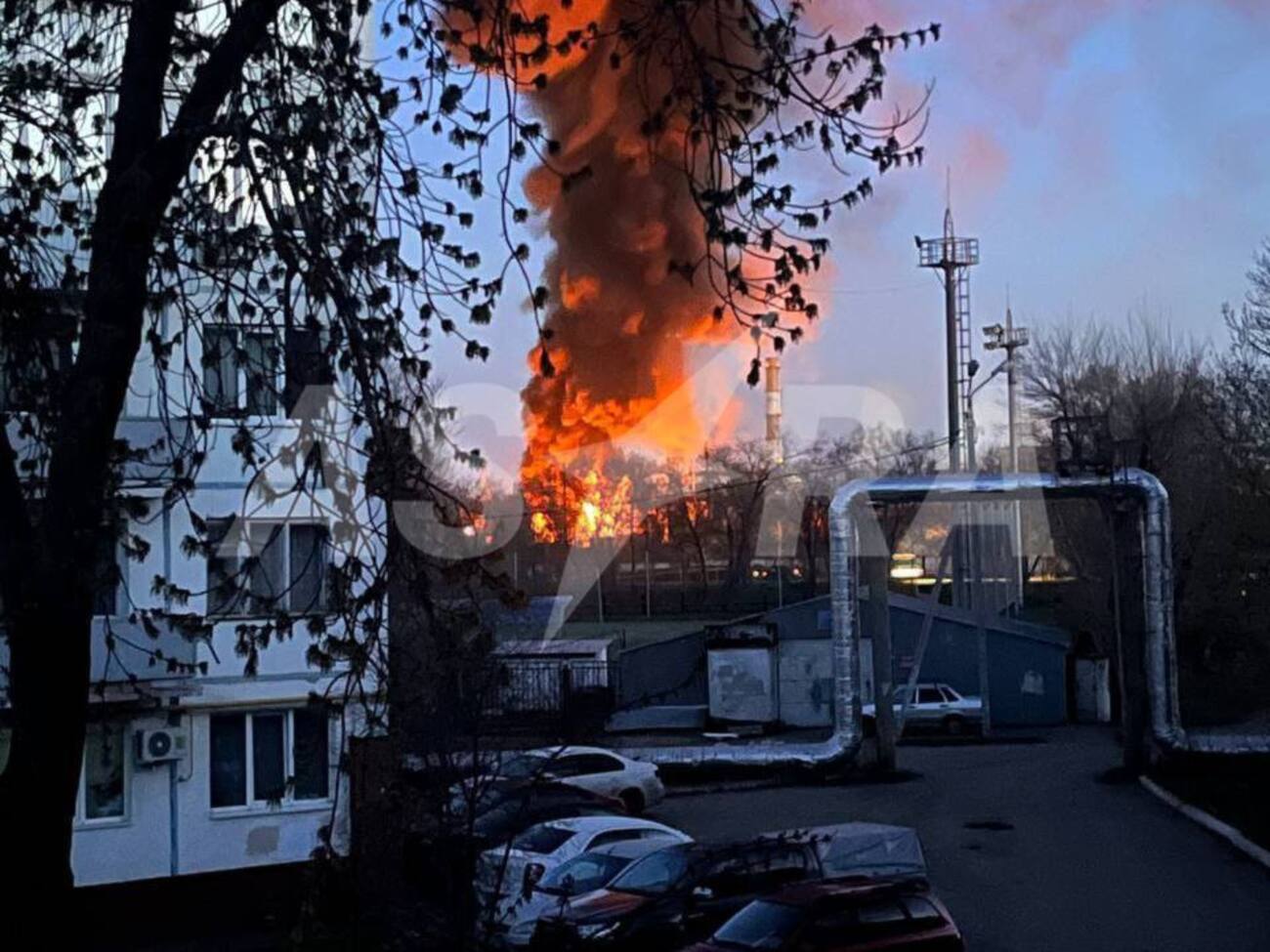 В Оренбурзькій області РФ горить ТЕЦ