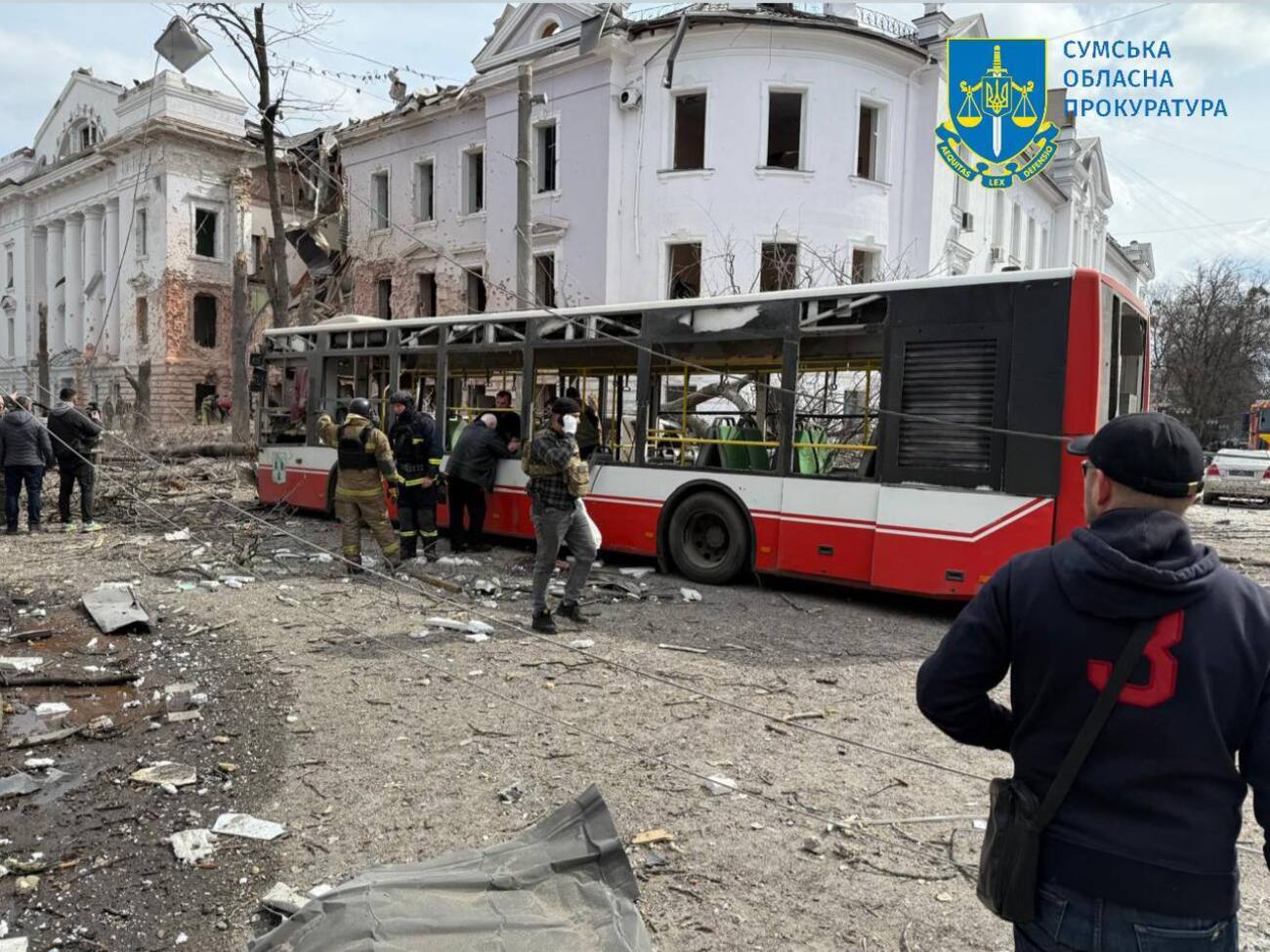 Удару по центру Сум росіяни завдали 13 квітня