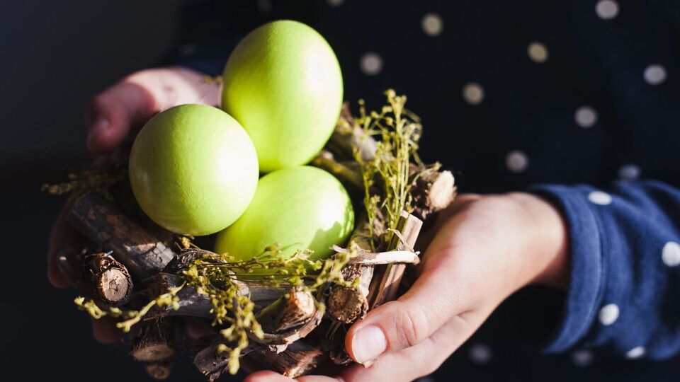 Яйця швидко набудуть кольору