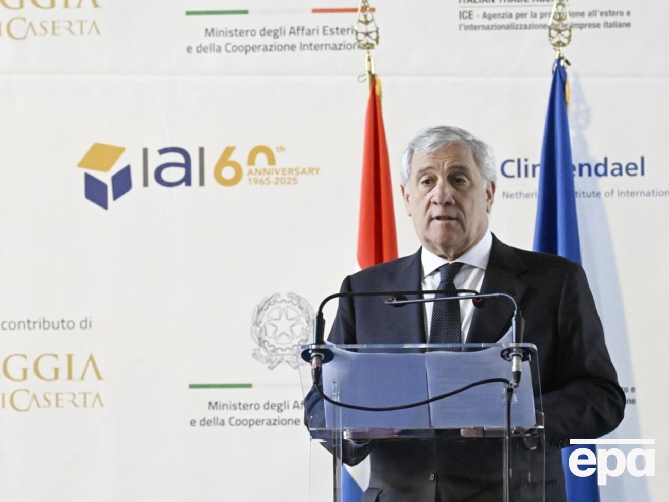 Таяни заявил, что "мир должен быть справедливым и продолжительным"