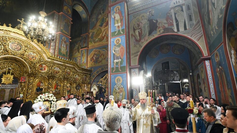 В США транслировали пасхальное богослужение в Киеве