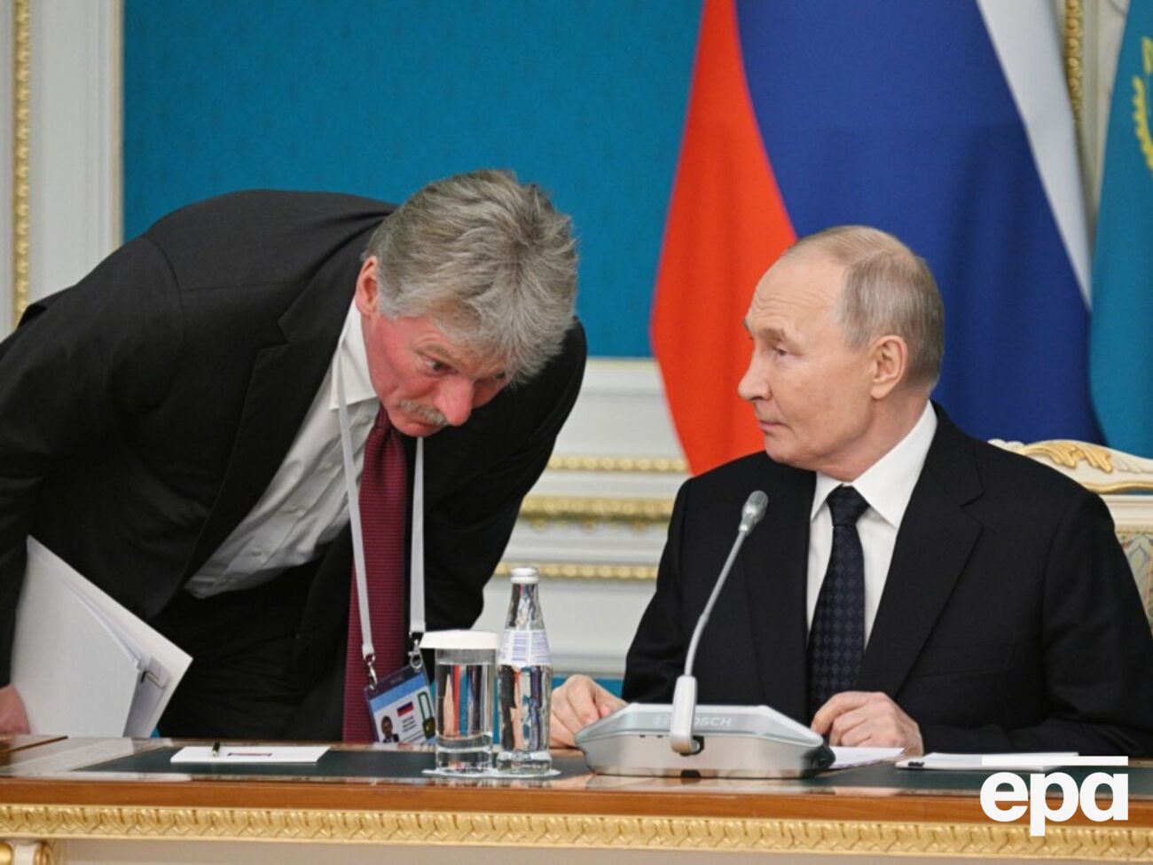 По словам Пескова, позиция Путина пока не изменилась