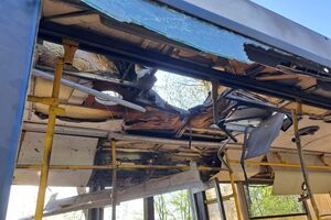 Безпілотник влучив в автобус