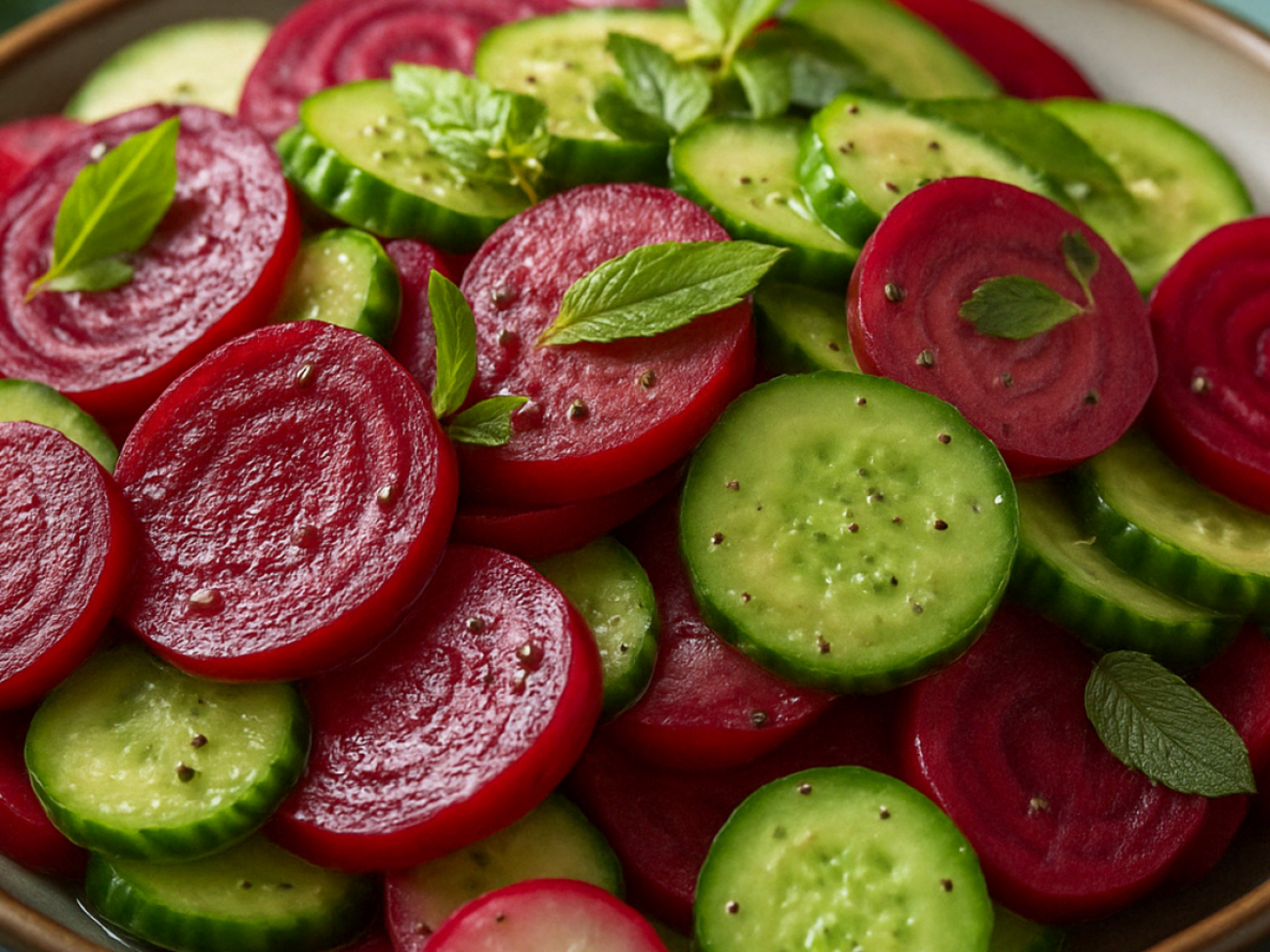 Салат заправляется оливковым маслом