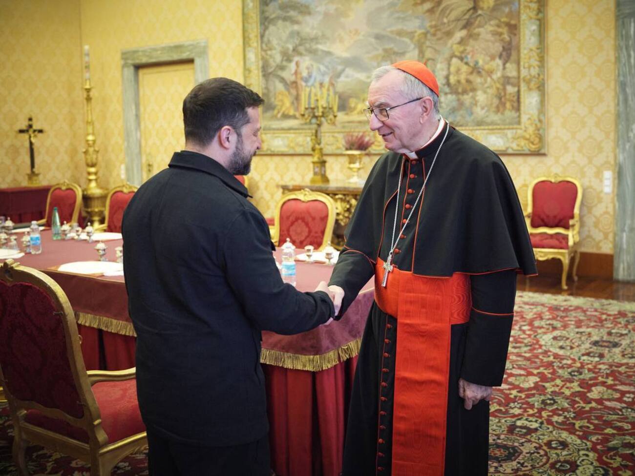 Зеленский встретился с Паролином (на фото) и Дзуппи