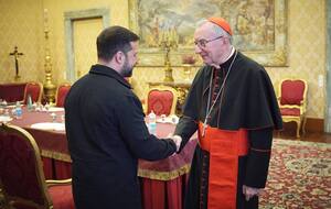 Зеленский встретился с Паролином (на фото) и Дзуппи