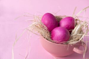 Яйца приобретут выразительный цвет