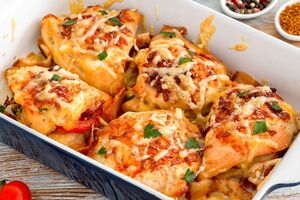 Для страви вам знадобиться 120 г твердого сиру