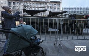 На параде в Москве показывали и беспилотники